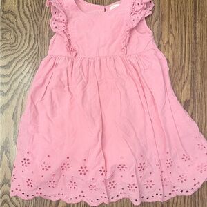 Jumping Beans Pink Ruffle Eyelet Toddler Girls 3T Spring Dress BC